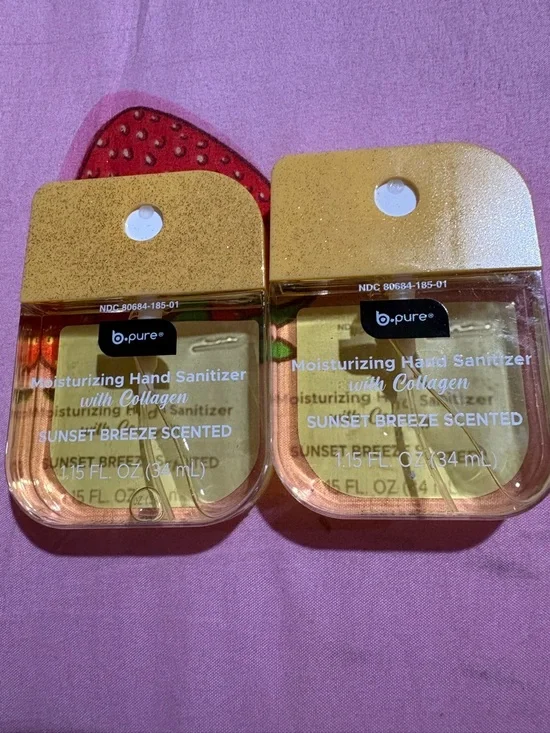 Moisturizing Hand Sanitizer Pack - Peach Fizz & Sunset Breeze - Picture 2 of 3